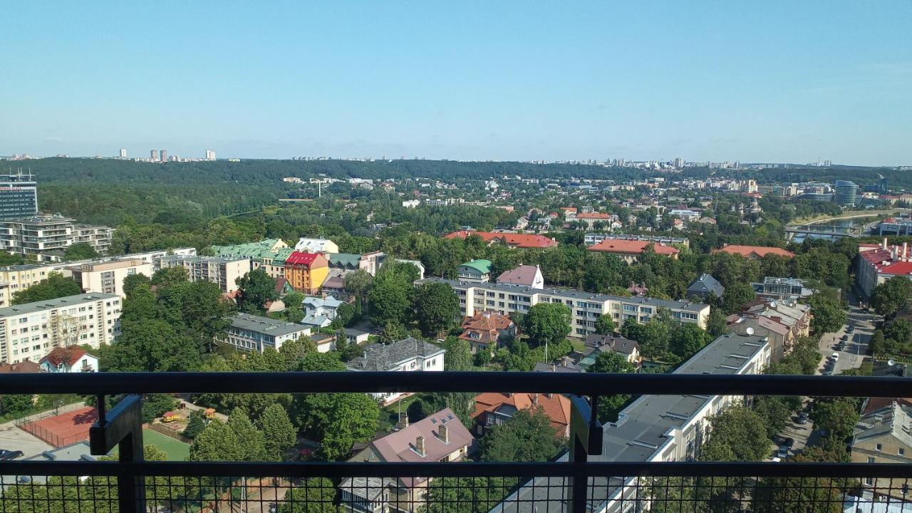 Luxury Apartment In Skyscraper Vilnius Exterior photo